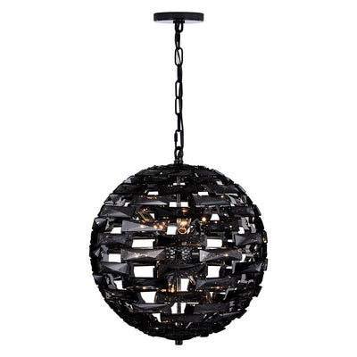 20'' Alta 9 Light Black Nickel Pendant