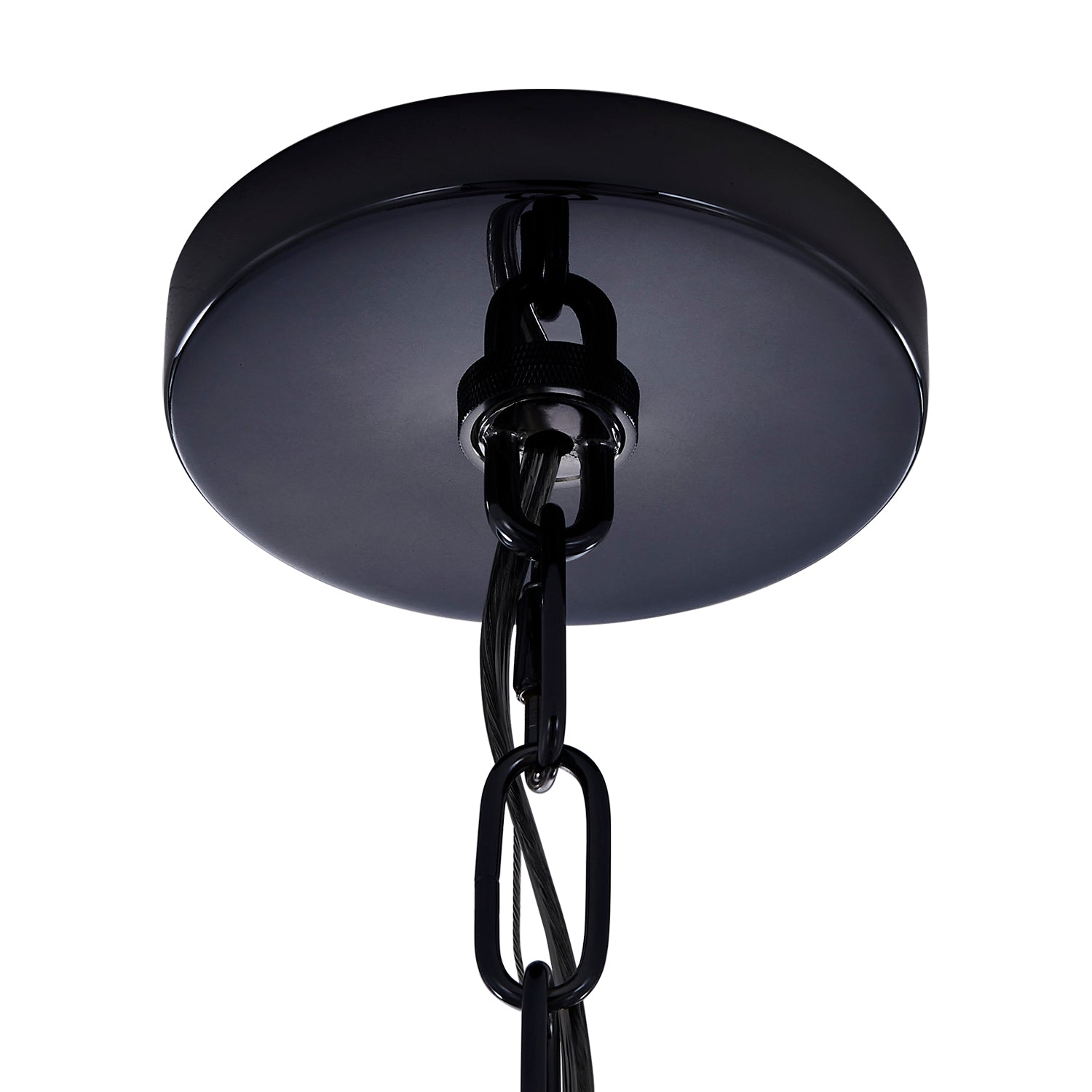 20'' Alta 9 Light Black Nickel Pendant