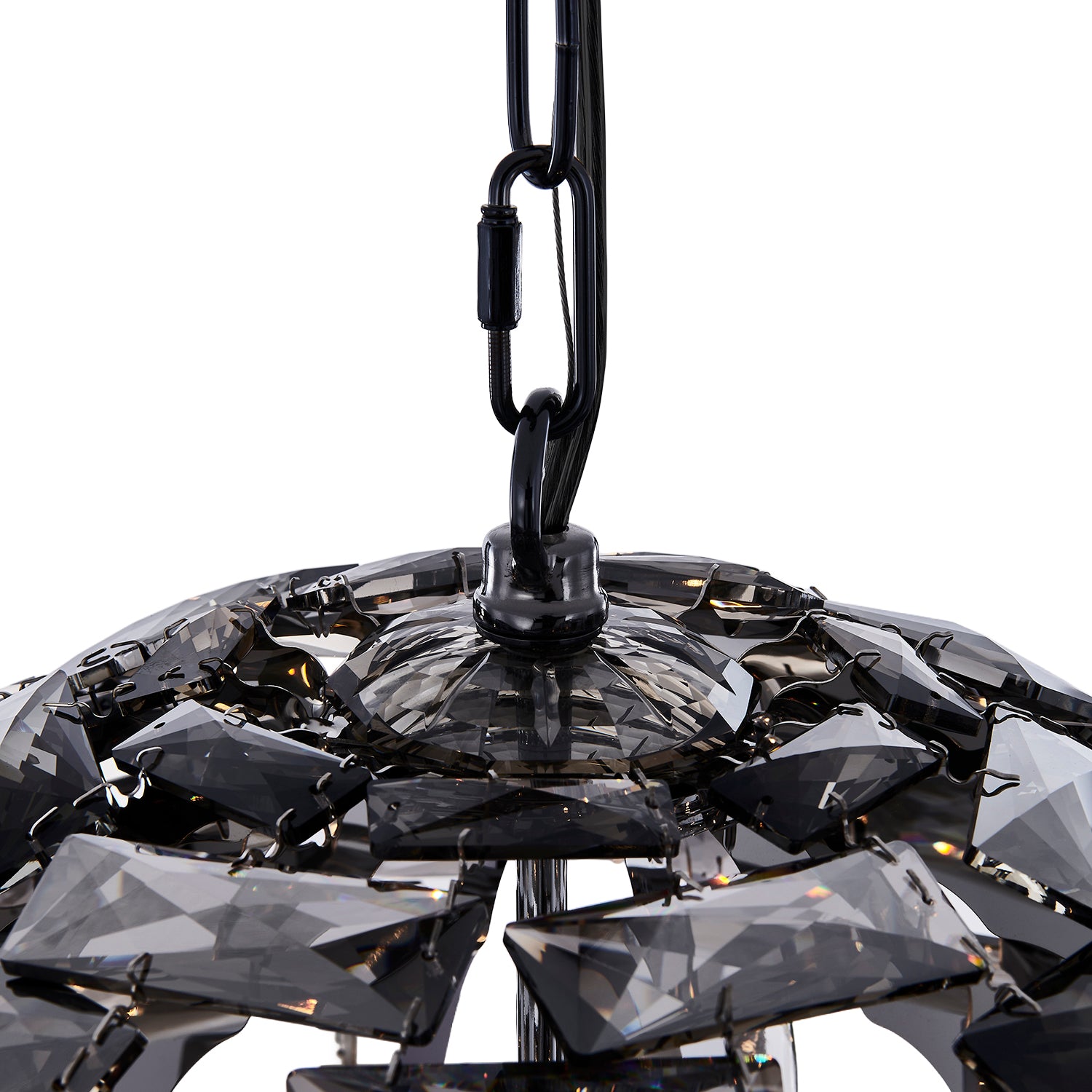 20'' Alta 9 Light Black Nickel Pendant