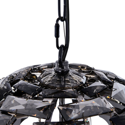 20'' Alta 9 Light Black Nickel Pendant