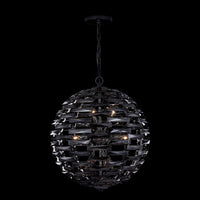 29'' Alta 12 Light Black Nickel Chandelier