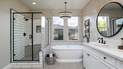 19'' Terzo 9 Light Matte Black (fluorocarbon) Chandelier