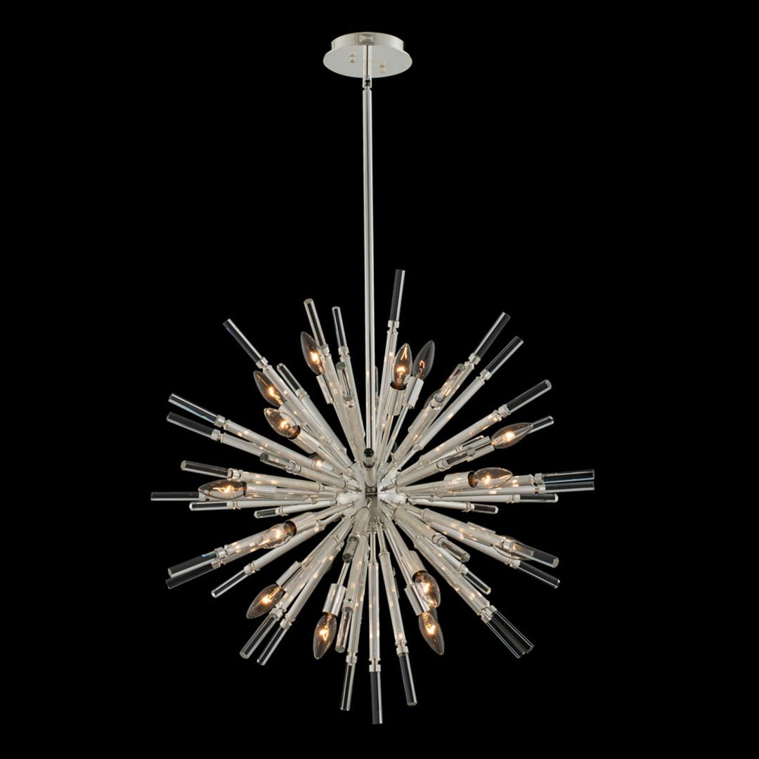 31.5'' Sprazzo 19 Light Silver Chandelier