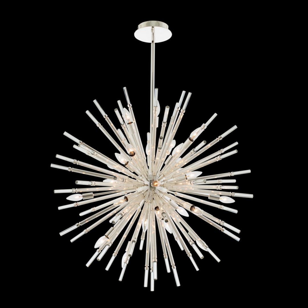 48'' Sprazzo 28 Light Silver Chandelier