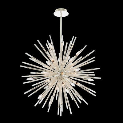 48'' Sprazzo 28 Light Silver Chandelier
