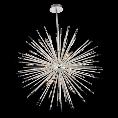 55'' Sprazzo 36 Light Silver Chandelier