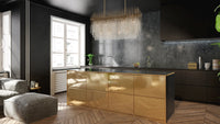 25'' Estrella 9 Light Brushed Champagne Gold Linear Pendant