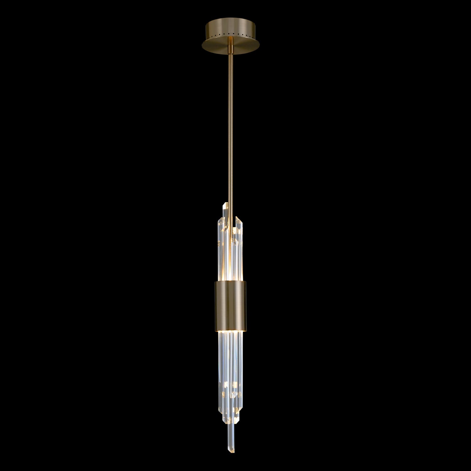 31'' Lucca 1 Light Brushed Champagne Gold Pendant