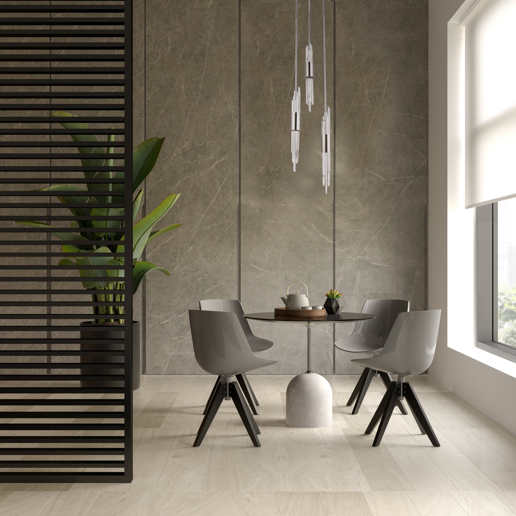 31'' Lucca 3 Light Chrome Multi-Pendant
