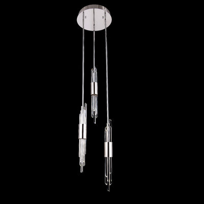 31'' Lucca 3 Light Chrome Multi-Pendant
