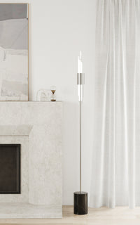 72'' Lucca 1 Light Chrome Floor Lamp