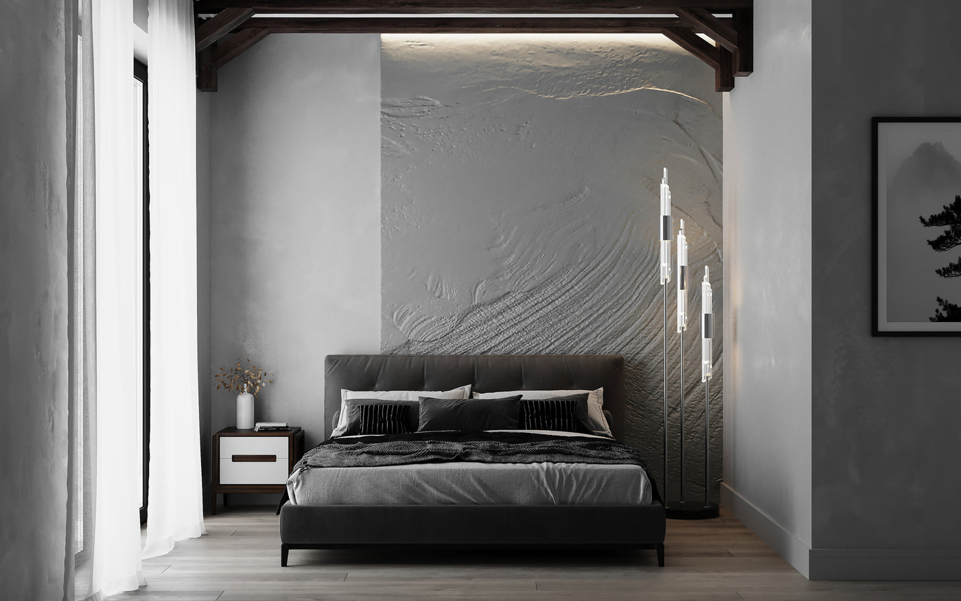 72'' Lucca 3 Light Chrome Floor Lamp