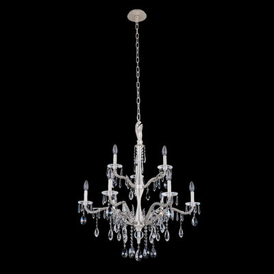 38'' Venere 9 Light Pewter Tiered Chandelier