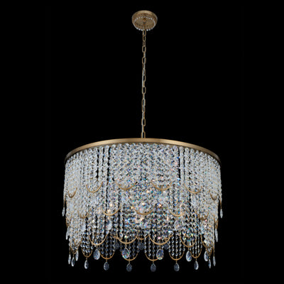 22.5'' Vezzo 9 Light Winter Brass Chandelier