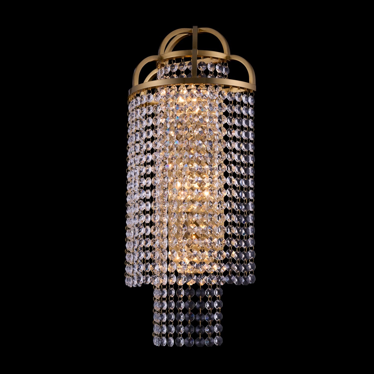 11'' Torta 3 Light True Brass Wall Sconce