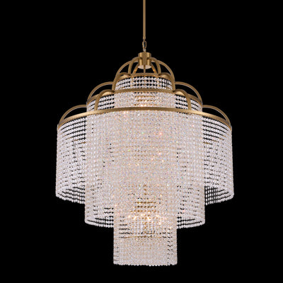 49'' Torta 18 Light True Brass Chandelier