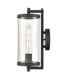 14-inch Beckham Textured Black 1-Light Outdoor Wall Sconce
