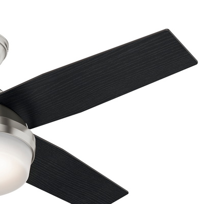 44 inch Dempsey Brushed Nickel Ceiling Fan with LED Light Kit and Handheld Remote