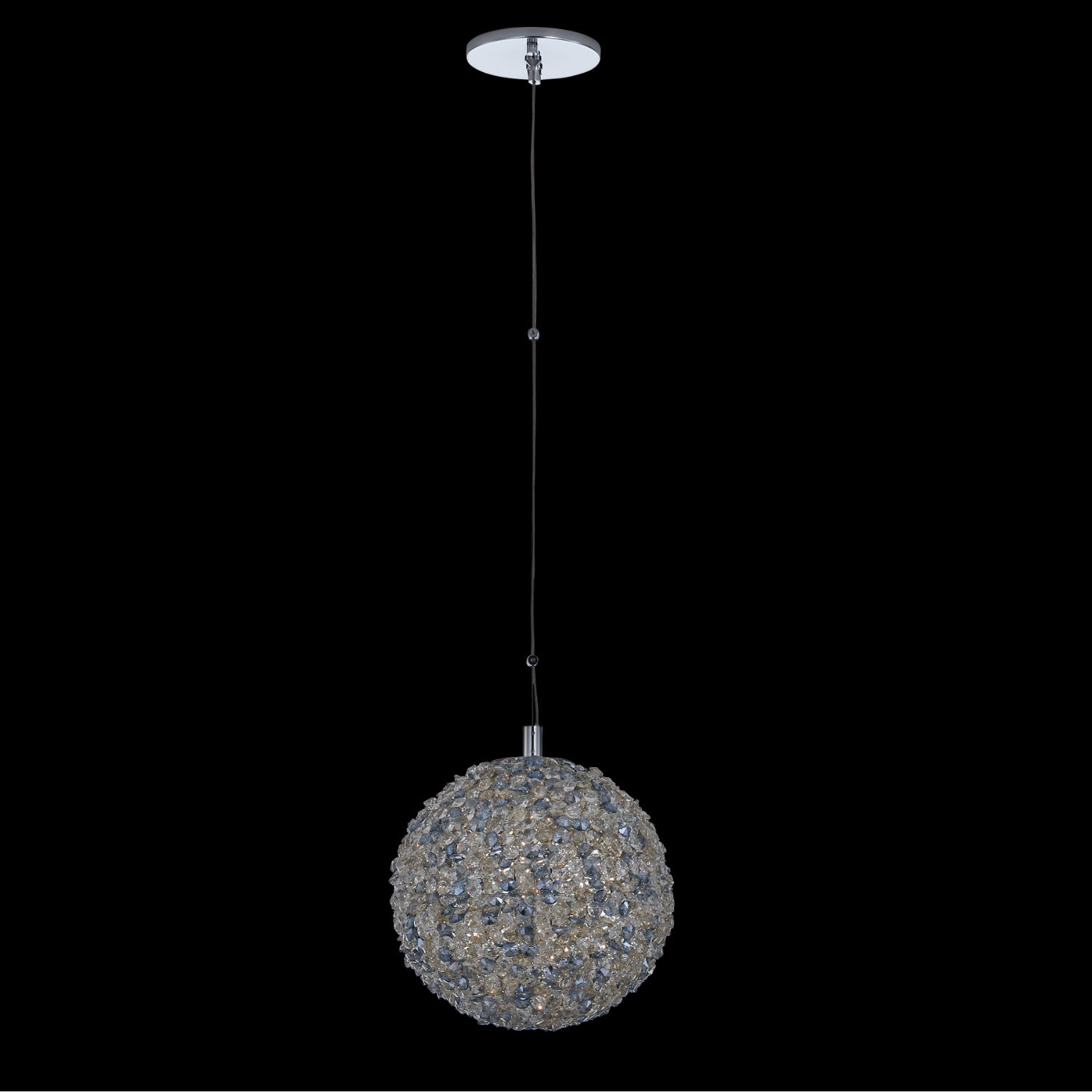 10'' Lina Colorata 1 Light Chrome Pendant