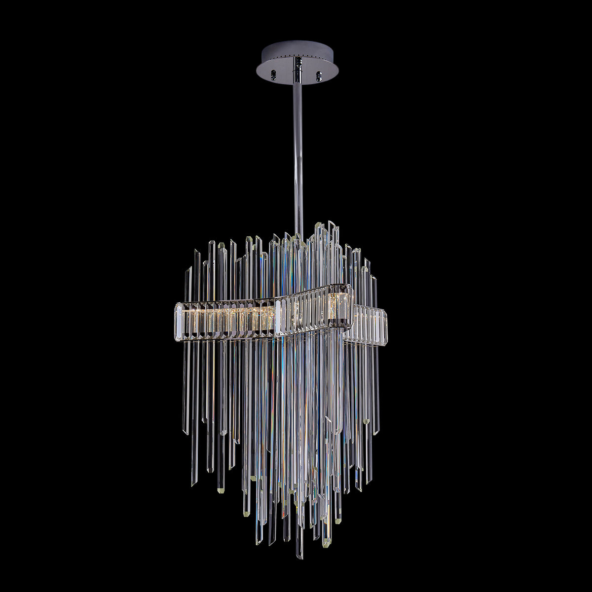 42'' Piovere 1 Light Chrome Chandelier
