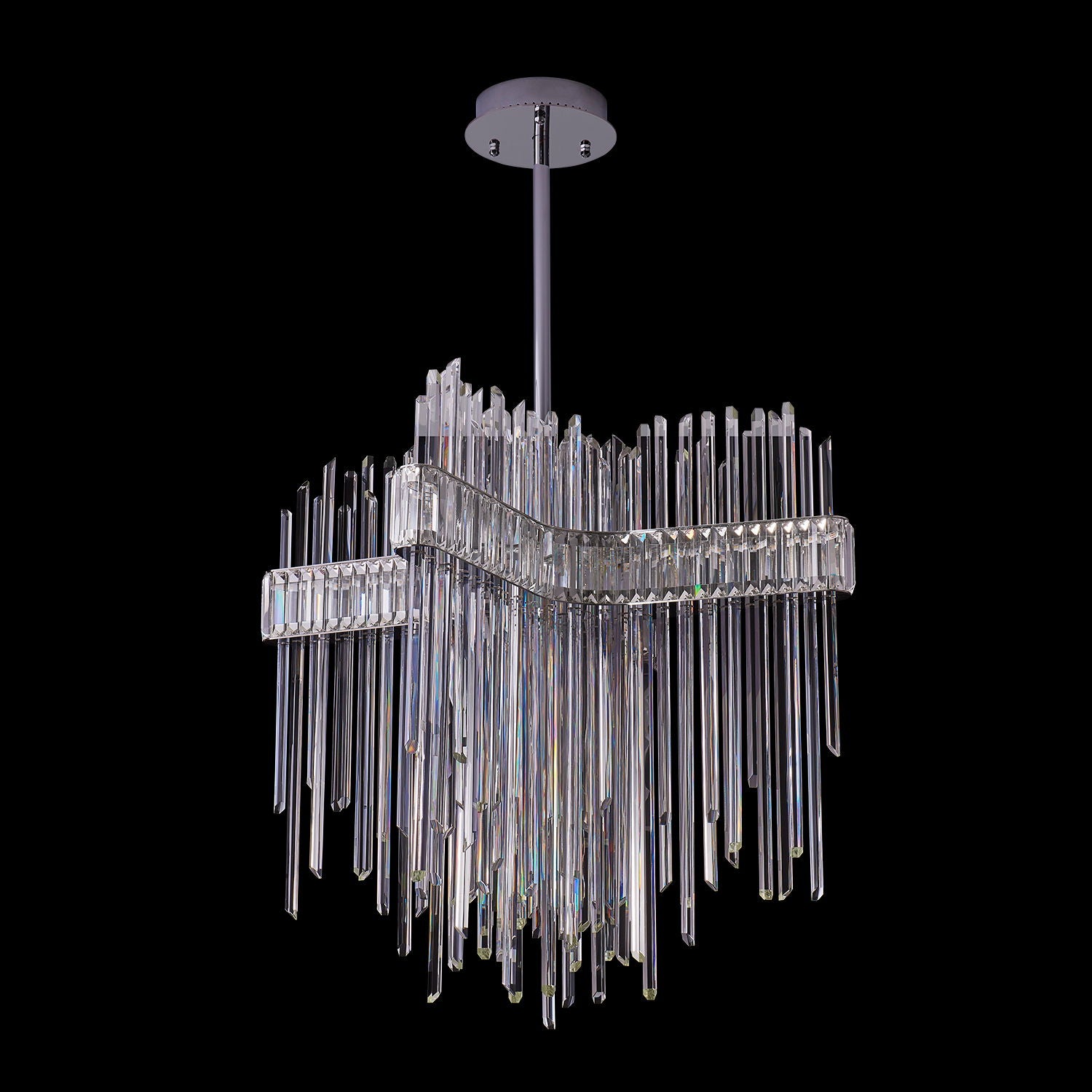 42'' Piovere 1 Light Chrome Chandelier