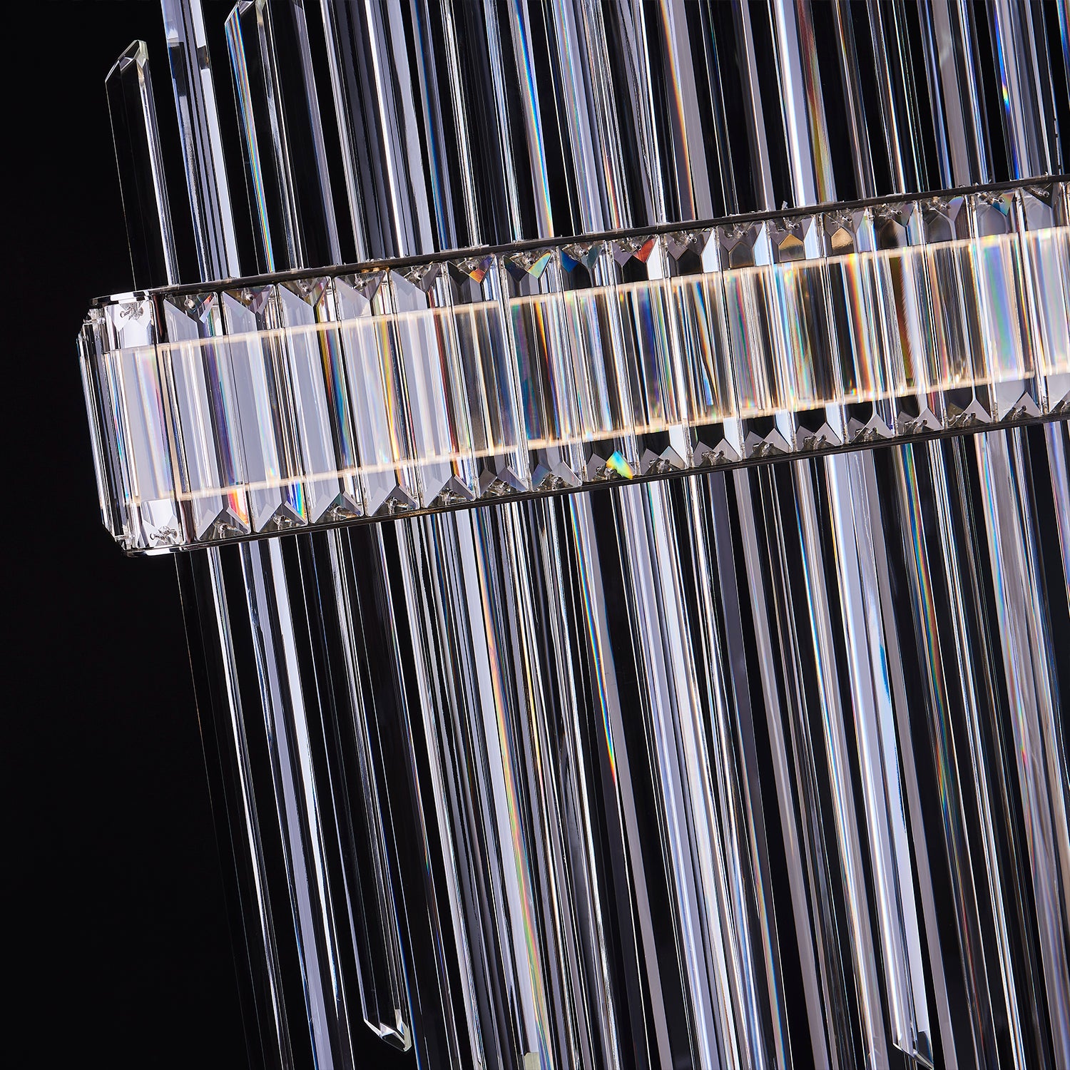 42'' Piovere 1 Light Chrome Linear Pendant
