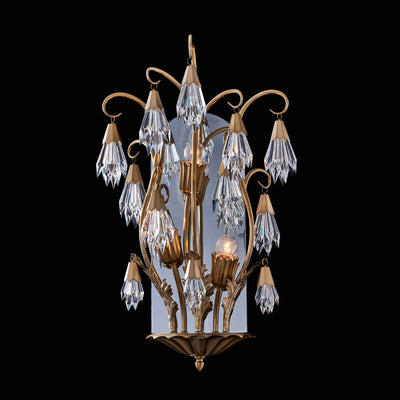 14'' Tulipani 3 Light Winter Brass Wall Sconce
