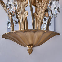 14'' Tulipani 3 Light Winter Brass Wall Sconce