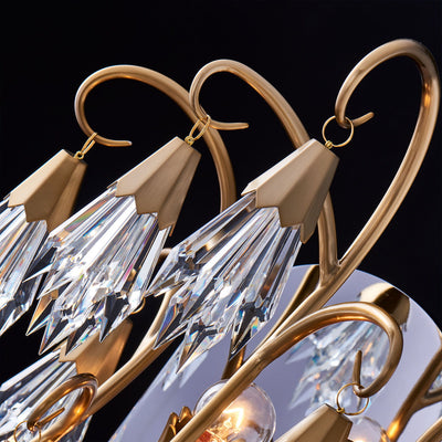 14'' Tulipani 3 Light Winter Brass Wall Sconce