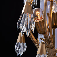 14'' Tulipani 3 Light Winter Brass Wall Sconce