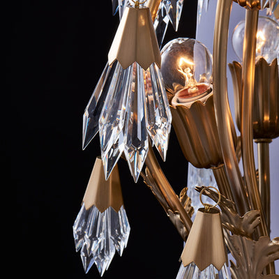 14'' Tulipani 3 Light Winter Brass Wall Sconce