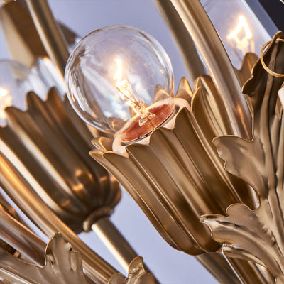 14'' Tulipani 3 Light Winter Brass Wall Sconce