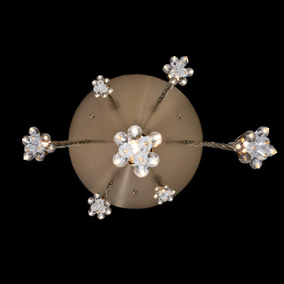 8'' Tulipani 7 Light Winter Brass Multi-Pendant