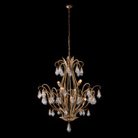 48'' Tulipani 8 Light Winter Brass Chandelier