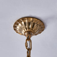 48'' Tulipani 8 Light Winter Brass Chandelier