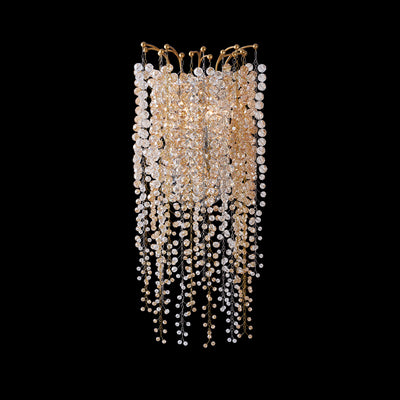 12'' Fuji 3 Light True Brass Wall Sconce