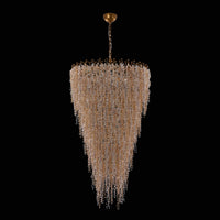 70'' Fuji 36 Light True Brass Chandelier