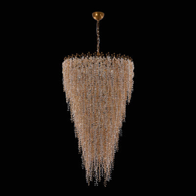 70'' Fuji 36 Light True Brass Chandelier