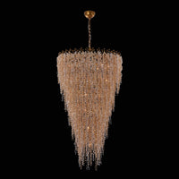 70'' Fuji 36 Light True Brass Chandelier