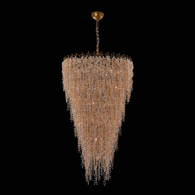 70'' Fuji 36 Light True Brass Chandelier