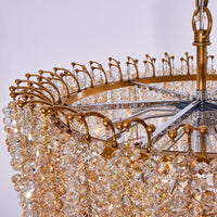 70'' Fuji 36 Light True Brass Chandelier