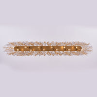 20'' Fuji 12 Light True Brass Linear Pendant