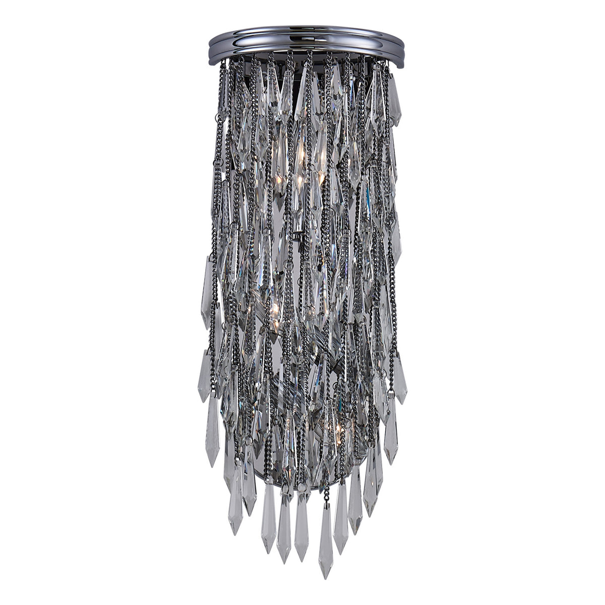 8'' Frangia 3 Light Chrome Wall Sconce
