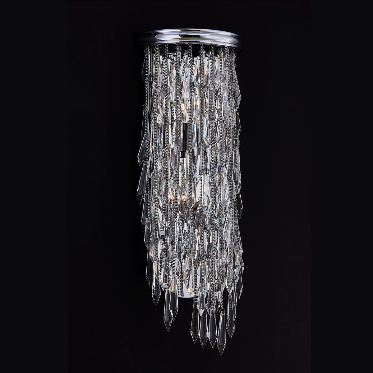 8'' Frangia 3 Light Chrome Wall Sconce