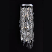 8'' Frangia 3 Light Chrome Wall Sconce
