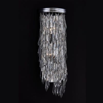 8'' Frangia 3 Light Chrome Wall Sconce