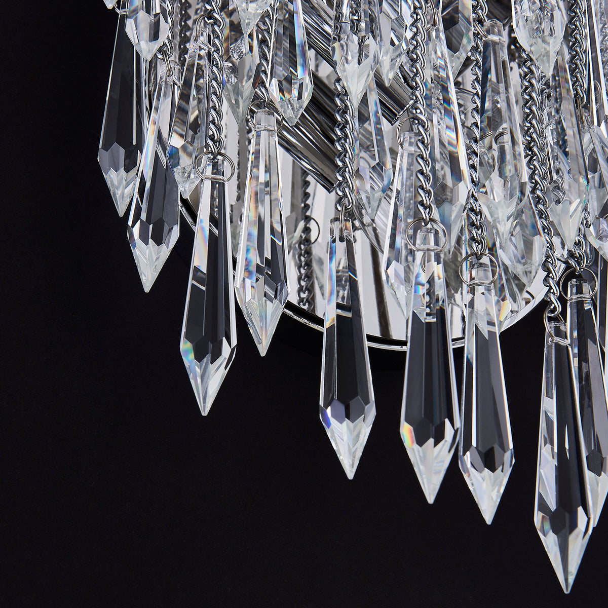 8'' Frangia 3 Light Chrome Wall Sconce