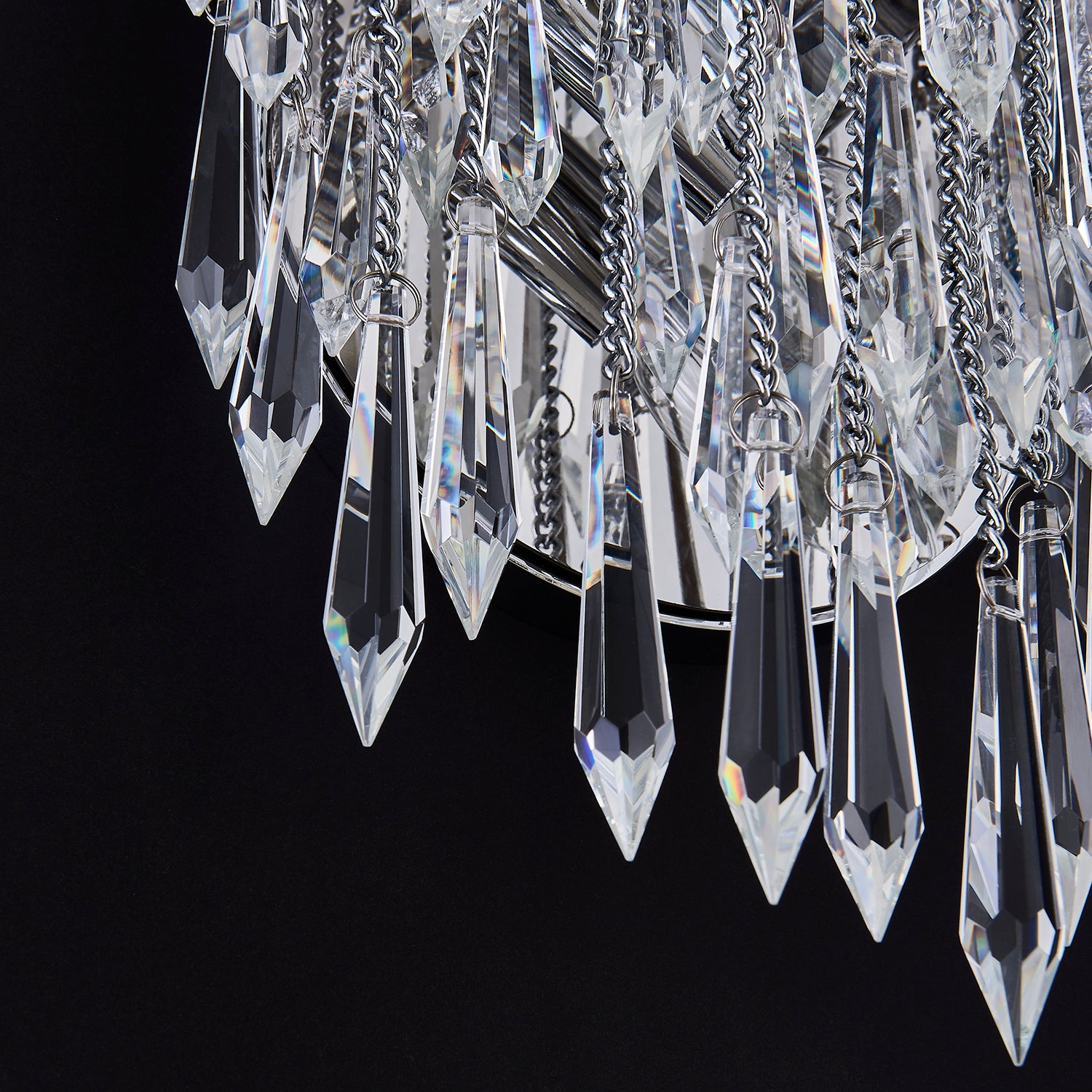 8'' Frangia 3 Light Chrome Wall Sconce
