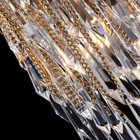 8'' Frangia 3 Light Brushed Champagne Gold Wall Sconce