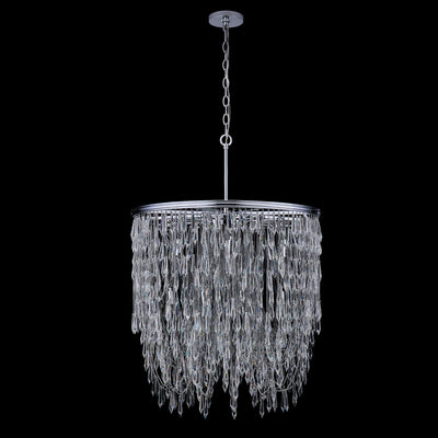 41'' Frangia 12 Light Chrome Chandelier